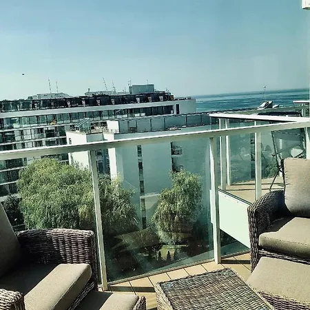 Prywatny Z Widokiem Na Morze Seaside Park Appartement